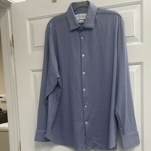 Mizzen+Main Navy Checkered Dress Shirt